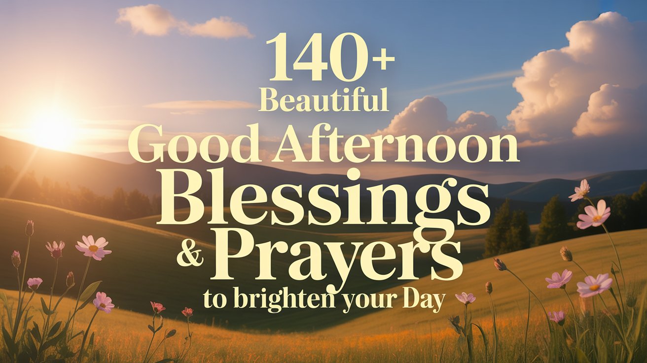140+ Beautiful Good Afternoon Blessings & Prayers to Brighten Your Day