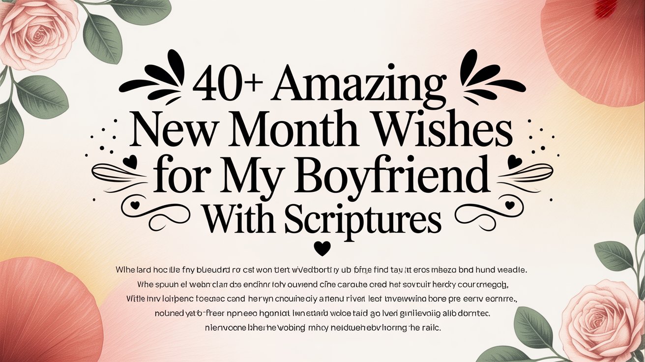40+ Amazing New Month Wishes for My Boyfriend with Scriptures