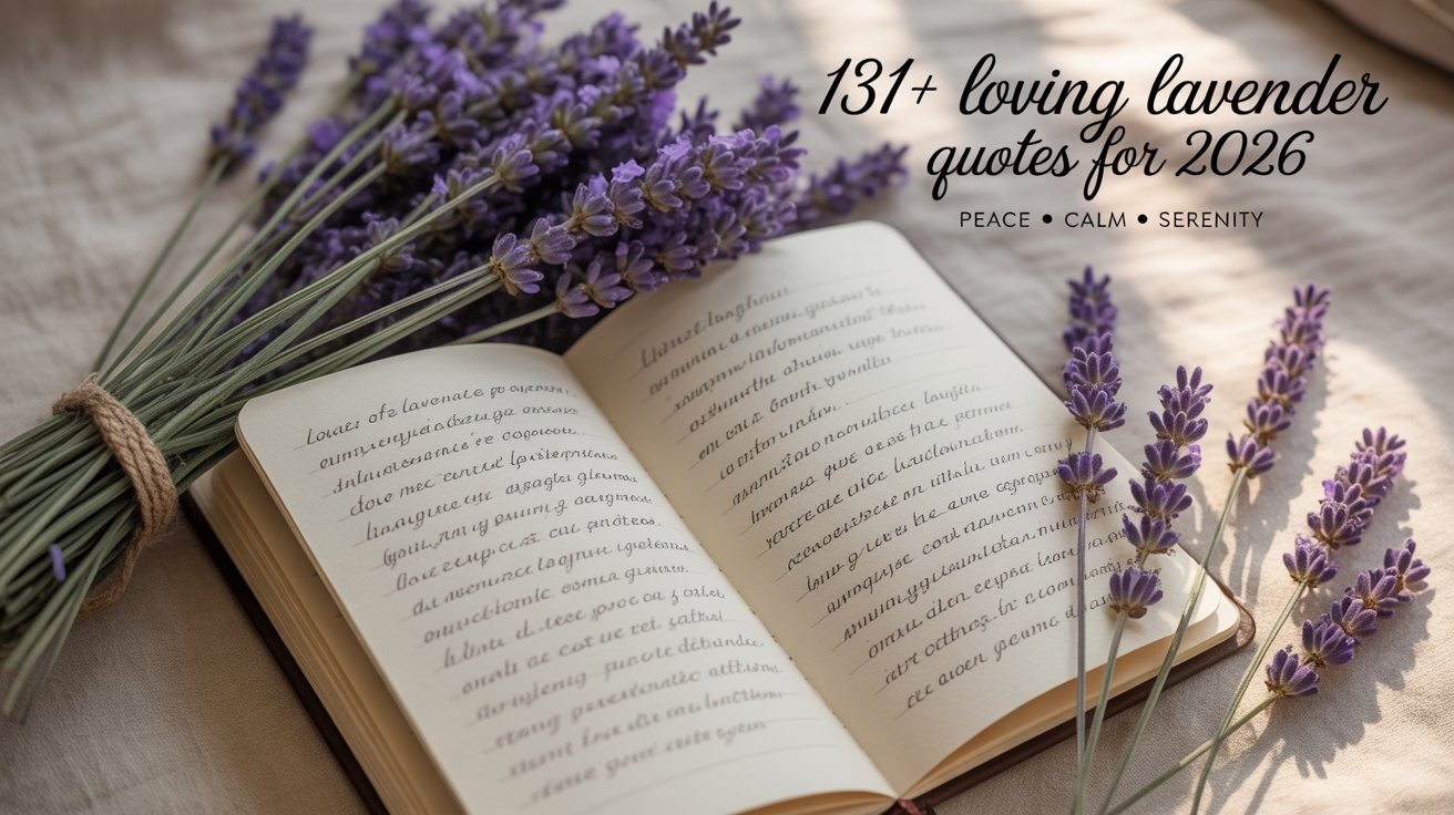 131+ Loving Lavender Quotes for 2026 | Peace, Calm & Inspiration Lavender has always been more than just a beautiful flower; it’s a symbol of peace, calm, and gentle inspiration. Its soothing aroma and delicate purple hues have the power to lift spirits, ease stress, and bring a sense of serenity into our daily lives. In a world that often feels rushed and chaotic, surrounding ourselves with reminders of tranquility can make a remarkable difference. This carefully curated collection of Loving Lavender Quotes for 2026 captures that essence perfectly, offering words that not only celebrate the beauty of lavender but also inspire moments of mindfulness, reflection, and inner calm. Whether you’re looking for a daily dose of inspiration, thoughtful captions for your social media, or simply a moment to pause and appreciate life’s subtle beauty, these Loving Lavender Quotes are designed to resonate with your heart. Each quote invites you to slow down, embrace peace, and find joy in the little things that surround you. Let the gentle power of lavender guide your thoughts and feelings, reminding you that even amidst life’s challenges, there is always a place for calm, love, and inspiration. Heartfelt Loving Lavender Quotes for Inner Peace Lavender is a symbol of calm and gentle serenity, and its presence can transform even the busiest day into a peaceful one. These Loving Lavender Quotes capture the essence of tranquility, helping you connect with moments of mindfulness and reflection. Whether for meditation, journaling, or simply unwinding, these quotes inspire inner calm. Find peace in the soft hues of lavender 🌸 Lavender whispers calm into the busiest days 💜 Soothe your soul, one lavender thought at a time 🌿 Let lavender guide your heart to serenity ✨ Peace blooms where lavender grows 💫 A lavender moment a day keeps stress away 🌸 Calm your mind with nature’s purple touch 💜 Lavender: the gentle hug for your soul 🌿 Inhale peace, exhale worries—lavender style ✨ Soft lavender thoughts, strong inner calm 💫 Let your soul dance with lavender dreams 🌸 Lavender moments are little pockets of happiness 💜 Soothe, breathe, repeat—with lavender 🌿 Purple petals, peaceful mind ✨ Find your calm in lavender skies 💫 Lavender love for a gentle heart 🌸 Every lavender bloom tells a story of peace 💜 Slow down, smell the lavender 🌿 Calmness starts with a lavender thought ✨ Let lavender light up your quiet moments 💫 Loving Lavender Quotes to Inspire Mindfulness Mindfulness is all about living in the moment, and lavender naturally encourages this state of awareness. These Loving Lavender Quotes help you pause, reflect, and embrace the present, making daily life more centered and serene. Perfect for meditation or quiet reflection, they remind us to stay grounded Stay present, stay calm lavender by your side 🌿 Mindfulness blooms with lavender thoughts 💜 Every lavender breath brings clarity 🌸 Focus on now, surrounded by lavender calm ✨ Lavender reminds you to live each moment fully 💫 Find your center with lavender serenity 🌿 A mindful heart grows where lavender flows 💜 Pause, breathe, and inhale lavender peace 🌸 Let lavender guide your mindful journey ✨ In stillness, lavender whispers wisdom 💫 Mindfulness is easier with a touch of lavender 🌿 Lavender scents for mindful moments 💜 Calm your thoughts, embrace lavender inspiration 🌸 Be present. Be peaceful. Be lavender ✨ Every lavender petal holds a mindful message 💫 Meditate with lavender, let worries fade 🌿 Mindful hearts love lavender’s touch 💜 A lavender pause can change your day 🌸 Breathe deeply, feel lavender’s calm ✨ Lavender is mindfulness you can see and smell 💫 Peaceful Lavender Quotes for Relaxation Relaxation is key in today’s hectic world, and lavender has a natural calming effect. These Loving Lavender Quotes encourage you to unwind, let go of stress, and enjoy moments of peace. Whether at home or in nature, lavender helps create a soothing atmosphere. Relax, unwind, and let lavender soothe you 🌸 Lavender is nature’s lullaby for the soul 💜 Find your calm with every lavender breath 🌿 Soft lavender hues, soft relaxed mind ✨ Peace starts with lavender moments 💫 A lavender pause can change your mood 🌸 Relaxation blooms where lavender grows 💜 Calm vibes only thanks to lavender 🌿 Sip tea, smell lavender, breathe easy ✨ Lavender love for stress-free moments 💫 Nature’s purple hug for tired hearts 🌸 Unwind, recharge, and let lavender guide you 💜 Relax your mind, embrace lavender beauty 🌿 Lavender serenity for busy souls ✨ A gentle lavender touch eases the day 💫 Peaceful thoughts grow with lavender 🌸 Lavender’s calm is a mental reset 💜 Slow your pace, smell the lavender 🌿 Let lavender’s peace fill your space ✨ Soft purple petals, soft relaxed heart 💫 Aromatherapy Lavender Quotes for Healing Lavender is widely known for its healing and therapeutic properties. These Loving Lavender Quotes highlight how lavender can nurture the mind, body, and soul, offering comfort and relief during stressful times. Perfect for aromatherapy enthusiasts and self-care routines. Lavender heals the mind, body, and soul 🌿 Aromatherapy moments are brighter with lavender 💜 Relax, rejuvenate, and let lavender work wonders 🌸 Healing starts with a lavender breath ✨ Lavender: nature’s gentle remedy 💫 Breathe in calm, breathe out stress with lavender 🌿 Lavender aroma, peaceful heart 💜 Healing thoughts bloom with lavender inspiration 🌸 Lavender moments for a restored spirit ✨ Let lavender’s fragrance guide your healing journey 💫 Lavender whispers wellness into your day 🌿 Calm, heal, and grow with lavender 💜 A lavender breath can ease your worries 🌸 Nature’s perfume for inner peace lavender ✨ Soft lavender scent, strong healing energy 💫 Lavender: the essence of wellness and calm 🌿 Aromatherapy magic wrapped in lavender petals 💜 Heal gently, think lavender thoughts 🌸 Breathe lavender, release tension ✨ Let lavender’s aroma soothe your soul 💫 Inspirational Lavender Quotes for Motivation Lavender inspires positivity, creativity, and hope. These Loving Lavender Quotes encourage you to embrace life with calm determination, reminding you that even small moments can spark joy and motivation. Perfect for daily inspiration or uplifting social media captions. Let lavender inspire your day 🌸 Positive vibes bloom with lavender thoughts 💜 Lavender is motivation in purple petals 🌿 Dream, believe, and smell lavender ✨ Inspiration grows where lavender flows 💫 Let lavender guide your positive mindset 🌸 Every lavender petal carries hope 💜 Motivation feels calmer with lavender 🌿 Lavender: a gentle nudge to keep going ✨ Breathe in courage, exhale with lavender peace 💫 Find joy in small lavender moments 🌸 Lavender inspires hearts to bloom 💜 A little lavender can change your perspective 🌿 Calm your mind, fuel your inspiration ✨ Lavender dreams for motivated hearts 💫 Stay inspired, stay lavender 🌸 Positive energy grows with lavender thoughts 💜 Lavender quotes to lift your spirit 🌿 Breathe in hope, feel lavender magic ✨ Nature’s gentle inspiration: lavender 💫 Calming Lavender Quotes for Stress Relief Stress relief is essential for mental health, and lavender naturally helps you relax. These Loving Lavender Quotes focus on calming your thoughts and soothing your soul, making daily stress easier to handle. Let lavender calm your racing mind 🌸 Stress melts away with lavender 💜 Gentle lavender vibes for a peaceful heart 🌿 Take a lavender moment to breathe ✨ Calm your day with a touch of lavender 💫 Lavender thoughts ease your worries 🌸 Nature’s calm, captured in lavender 💜 Soft lavender moments, stronger serenity 🌿 Let every lavender bloom soothe you ✨ Lavender is peace in floral form 💫 Find your quiet place with lavender 🌸 Relaxation is easier with lavender 💜 Lavender: your natural stress relief 🌿 A calm mind loves lavender ✨ Lavender whispers serenity 💫 Take a deep breath, think lavender 🌸 Gentle petals, gentle peace 💜 Lavender moments for a lighter heart 🌿 Nature’s purple remedy for stress ✨ Let lavender reset your soul 💫 Lavender Love Quotes for Romance and Affection Lavender symbolizes not only calm but also gentle love. These Loving Lavender Quotes capture the warmth and affection inspired by lavender, making them perfect for expressing love and connection in relationships. Lavender blooms with love 🌸 Gentle hearts grow with lavender 💜 Let lavender inspire your love story 🌿 Romance is sweeter with lavender ✨ Lavender love fills every corner 💫 A heart of lavender is a heart of peace 🌸 Love grows where lavender thrives 💜 Lavender whispers sweet affection 🌿 Tender moments with lavender ✨ Feel the love in every lavender bloom 💫 Soft petals, soft hearts 🌸 Lavender love for endless warmth 💜 Nature’s purple hug for lovers 🌿 Romance blooms like lavender ✨ Lavender sparks gentle affection 💫 Hearts connected with lavender 🌸 Lavender for sweet love moments 💜 Passion blooms in purple petals 🌿 Love, calm, and lavender ✨ Gentle love, lavender style 💫 Nature-Inspired Lavender Quotes for Wellness Lavender connects us to nature and promotes holistic wellness. These Loving Lavender Quotes encourage self-care, mindfulness, and harmony with the natural world, helping you nurture both body and mind. Lavender connects you to nature 🌸 Wellness blooms with lavender 💜 Nature’s purple gift for calm 🌿 Lavender brings balance to mind and soul ✨ Let lavender inspire holistic wellness 💫 Nature’s serenity captured in lavender 🌸 Lavender for a healthier mind 💜 Harmonize with lavender vibes 🌿 Embrace nature’s calm with lavender ✨ Lavender energy for body and soul 💫 Soft purple petals for wellness 🌸 Find your balance with lavender 💜 Nature’s touch in lavender blooms 🌿 Lavender inspires mindful living ✨ Calm your soul, love nature, enjoy lavender 💫 Green leaves, purple petals, peaceful heart 🌸 Lavender for inner harmony 💜 Nature’s peace, lavender infused 🌿 Lavender quotes for daily wellness ✨ Purple serenity for your soul 💫 Short Lavender Quotes for Social Media 2026 Short and impactful, these Loving Lavender Quotes are perfect for Instagram captions and quick inspiration. They convey calm, love, and positivity in just a few words, ideal for social sharing. Lavender love for your feed 🌸 Soft purple vibes only 💜 Quick calm, think lavender 🌿 Mini moments, big lavender ✨ Lavender captions for daily peace 💫 Purple petals, short serenity 🌸 Tiny quotes, gentle lavender 💜 Short lavender thoughts 🌿 Relaxing scrolls with lavender ✨ Calm, short, lavender 💫 Sweet lavender for your posts 🌸 Lavender moments in 1 line 💜 Peaceful captions, lavender infused 🌿 Mini lavender inspiration ✨ Short serenity with lavender 💫 Quick purple peace 🌸 Mini lavender joy 💜 Short calm, lavender style 🌿 One line lavender love ✨ Scroll and smile with lavender 💫 Healing Lavender Quotes for Mental Health Lavender supports mental wellness and emotional healing. These Loving Lavender Quotes focus on nurturing a peaceful mind, promoting calm, and helping you manage stress or anxiety naturally. Lavender for a peaceful mind 🌸 Heal with every lavender breath 💜 Mental calm grows with lavender 🌿 Lavender moments for inner strength ✨ Find emotional balance with lavender 💫 Lavender whispers hope 🌸 Soothe your thoughts with lavender 💜 Lavender energy heals 🌿 Emotional wellness, lavender style ✨ Lavender resets your mental space 💫 Gentle lavender for heavy minds 🌸 Calm emotions, think lavender 💜 Lavender petals for mental peace 🌿 Healing thoughts bloom with lavender ✨ Mindful healing with lavender 💫 Lavender care for mental clarity 🌸 Restore your mind with lavender 💜 Lavender quotes for emotional health 🌿 Soft purple peace for mental wellness ✨ Breathe, relax, heal with lavender 💫 FAQs What are the best Loving Lavender Quotes for daily inspiration? The best Loving Lavender Quotes are short, meaningful phrases that bring calm, positivity, and reflection into your day. These quotes can be used for meditation, journaling, or even as social media captions. They help you focus on peace, mindfulness, and gentle self-care every day. How can Loving Lavender Quotes help in reducing stress? Loving Lavender Quotes encourage moments of mindfulness and relaxation, making it easier to relieve stress. Reading or reflecting on these quotes can calm the mind, soothe emotions, and create a peaceful environment at home or work. They serve as gentle reminders to breathe, pause, and enjoy life’s simple pleasures. Can Loving Lavender Quotes be used for social media captions? Yes! Loving Lavender Quotes are perfect for Instagram, Facebook, or Pinterest captions. Their soothing and inspirational nature makes them engaging, shareable, and relatable. They convey calm, positivity, and love in a few words, making your posts visually and emotionally appealing. Why is lavender often associated with peace and calm? Lavender has long been linked to tranquility due to its soothing aroma and calming purple color. Loving Lavender Quotes capture this essence, reminding us of peace, mindfulness, and relaxation. They connect the beauty of lavender with emotional well-being, creating a sense of harmony and serenity. Where can I find a collection of 2026 Loving Lavender Quotes? You can find a curated collection of Loving Lavender Quotes for 2026 in online blogs, inspirational websites, and social media pages dedicated to self-care and mindfulness. These collections include quotes for peace, calm, reflection, and even motivational captions for everyday use Conclusion As we wrap up this collection, it’s clear how powerful a simple flower can be in inspiring calm and peace. These Loving Lavender Quotes remind us to slow down, breathe deeply, and find moments of serenity in our busy lives. Whether you use them for reflection, journaling, or sharing on social media, each quote carries a gentle message that uplifts and soothes the soul. By embracing the wisdom and beauty captured in these Loving Lavender Quotes, you invite a sense of tranquility and inspiration into your everyday life. Let these words guide you toward mindfulness, self-care, and positivity, helping you stay grounded and peaceful no matter what challenges arise. Lavender’s gentle essence is a daily reminder that calm and love are always within reach. Meta Description Discover 131+ Loving Lavender Quotes for 2026 to inspire peace, calm, and mindfulness in your life. Perfect for reflection and daily inspiration.