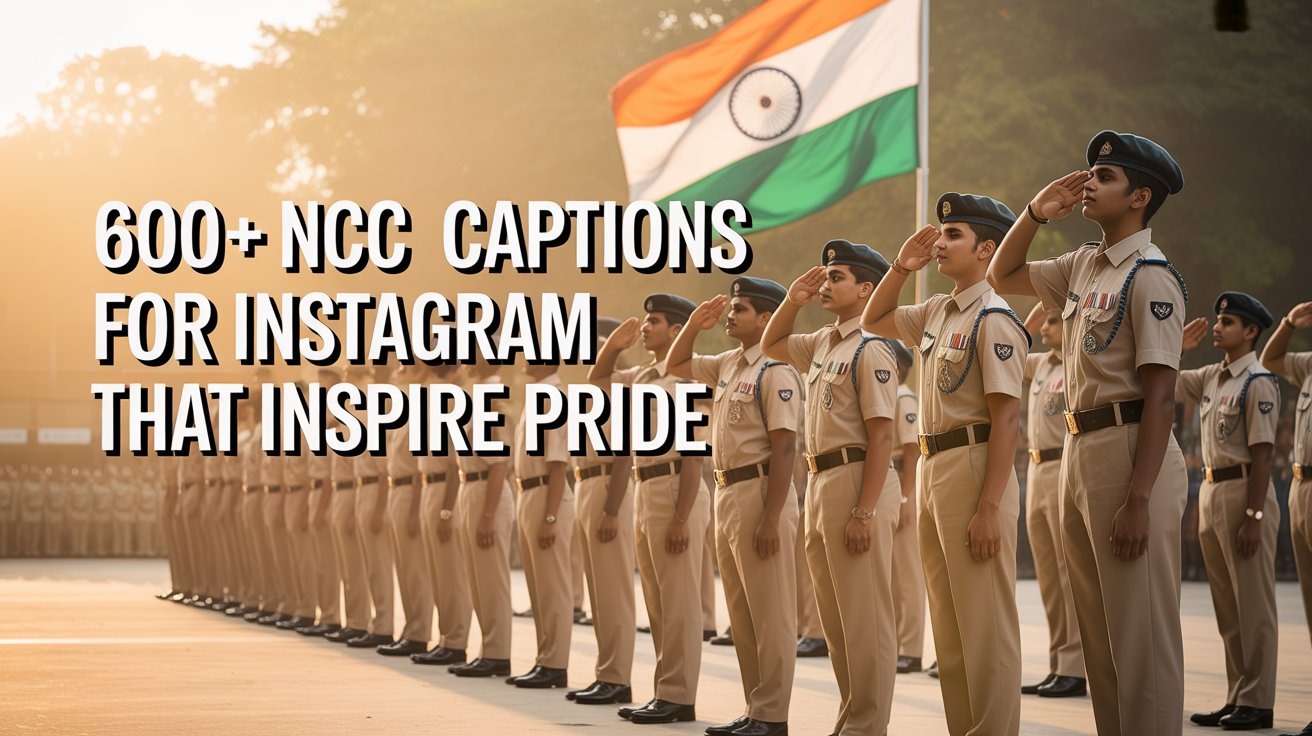 600+ NCC Captions for Instagram That Inspire Pride