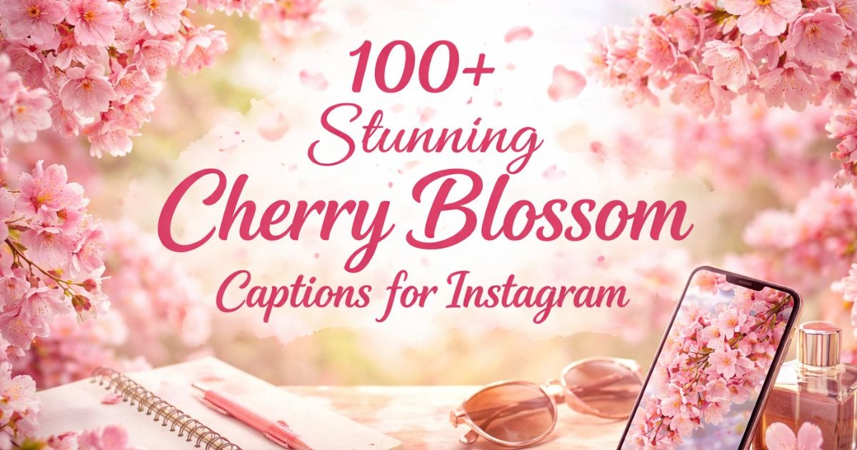 100+ Stunning Cherry Blossom Captions for Instagram