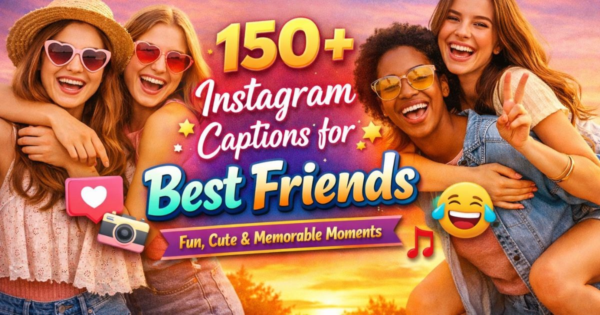 150+ Instagram Captions for Best Friends | Fun, Cute & Memorable Moments
