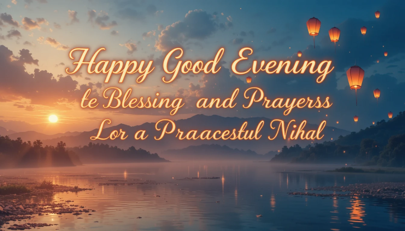 Happy Good Evening Blessings and Prayers for a Peaceful Night