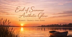 End of Summer Aesthetic Glow – Sunsets, Silence & Soft Tones